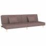 Sofá cama de 2 plazas con dos almohadas tela gris taupe de , Sofás - Ref: Foro24-375897, Precio: 227,59 €, Descuento: %
