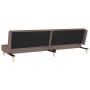 Sofá cama de 2 plazas con dos almohadas tela gris taupe de , Sofás - Ref: Foro24-375897, Precio: 227,59 €, Descuento: %