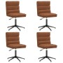 Sillas de comedor 4 unidades cuero sintético marrón de , Sillas de comedor - Ref: Foro24-3315676, Precio: 249,47 €, Descuento: %