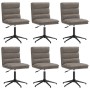 Sillas de comedor 6 unidades cuero sintético gris de , Sillas de comedor - Ref: Foro24-3315710, Precio: 373,61 €, Descuento: %