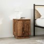 Mesillas de noche con luces LED 2 uds madera vieja 38x34x50 cm de , Mesitas de noche - Ref: Foro24-861280, Precio: 79,64 €, D...