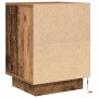 Mesillas de noche con luces LED 2 uds madera vieja 38x34x50 cm de , Mesitas de noche - Ref: Foro24-861280, Precio: 79,64 €, D...