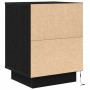 Mesillas de noche con luces LED 2 uds negro 38x34x50 cm de , Mesitas de noche - Ref: Foro24-861268, Precio: 83,20 €, Descuent...