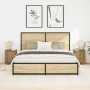Mesitas de noche con luces LED 2 uds roble artisan 38x34x50 cm de , Mesitas de noche - Ref: Foro24-861282, Precio: 79,64 €, D...