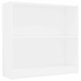 Estantería de madera contrachapada blanco 80x24x75 cm de , Librerías y estanterías - Ref: Foro24-800891, Precio: 48,58 €, Des...