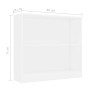 Estantería de madera contrachapada blanco 80x24x75 cm de , Librerías y estanterías - Ref: Foro24-800891, Precio: 48,58 €, Des...