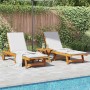 Tumbonas 2 unidades madera maciza de acacia de , Tumbonas - Ref: Foro24-3325193, Precio: 349,71 €, Descuento: %