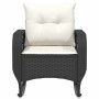Silla mecedora de jardín con cojines ratán sintético negro de , Sillas de jardín - Ref: Foro24-4104193, Precio: 110,57 €, Des...