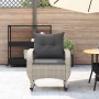 Silla mecedora de jardín con cojines ratán sintético gris claro de , Sillas de jardín - Ref: Foro24-4104198, Precio: 126,60 €...