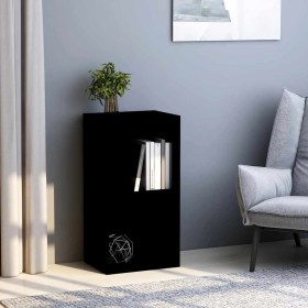 Estantería de 2 niveles madera contrachapada negro 40x30x76,5cm de , Librerías y estanterías - Ref: Foro24-800928, Precio: 42...
