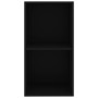 Estantería de 2 niveles madera contrachapada negro 40x30x76,5cm de , Librerías y estanterías - Ref: Foro24-800928, Precio: 42...