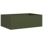 Jardinera acero verde oliva 120x80x40cm de , Maceteros y jardineras - Ref: Foro24-860748, Precio: 95,48 €, Descuento: %