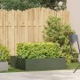 Jardinera acero verde oliva 100x100x30 cm de , Maceteros y jardineras - Ref: Foro24-860811, Precio: 73,27 €, Descuento: %