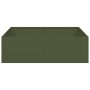 Jardinera acero verde oliva 100x100x30 cm de , Maceteros y jardineras - Ref: Foro24-860811, Precio: 73,27 €, Descuento: %