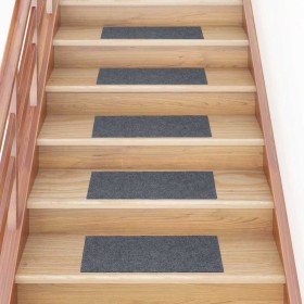 Alfombrillas escaleras autoadhesivas 30uds gris claro 60x25 cm de , Alfombrillas para escalones - Ref: Foro24-3365706, Precio...