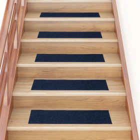 Alfombrillas escaleras autoadhesivas 30uds azul 76x20 cm de , Alfombrillas para escalones - Ref: Foro24-3365731, Precio: 54,8...