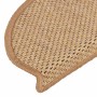 Alfombra autoadhesiva escalera sisal 30 uds 65x21x4 cm sisal de , Alfombrillas para escalones - Ref: Foro24-3365877, Precio: ...
