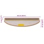 Alfombra autoadhesiva escalera sisal 30 uds 65x21x4 cm sisal de , Alfombrillas para escalones - Ref: Foro24-3365877, Precio: ...