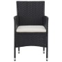 Juego de comedor para jardín 5 piezas ratán sintético negro de vidaXL, Conjuntos de jardín - Ref: Foro24-3058492, Precio: 291...