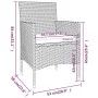Juego de comedor para jardín 5 piezas ratán sintético negro de vidaXL, Conjuntos de jardín - Ref: Foro24-3058492, Precio: 326...