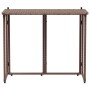 Mesa de jardín plegable marrón 90x51x75 cm ratán sintético de , Mesas de jardín - Ref: Foro24-4108255, Precio: 81,94 €, Descu...