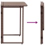 Mesa de jardín plegable marrón 90x51x75 cm ratán sintético de , Mesas de jardín - Ref: Foro24-4108255, Precio: 81,94 €, Descu...