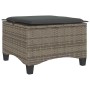 Taburetes de jardín con cojines 2 uds gris 55x55x36 cm de , Otomanas de exterior - Ref: Foro24-4108248, Precio: 107,22 €, Des...
