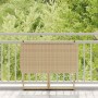 Mesa de jardín plegable ratán sintético beige 90x51x75 cm de , Mesas de jardín - Ref: Foro24-4108257, Precio: 82,43 €, Descue...