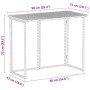 Mesa de jardín plegable ratán sintético beige 90x51x75 cm de , Mesas de jardín - Ref: Foro24-4108257, Precio: 82,43 €, Descue...