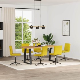 Sillas de comedor 6 unidades terciopelo amarillo de , Sillas de comedor - Ref: Foro24-3315704, Precio: 334,61 €, Descuento: %