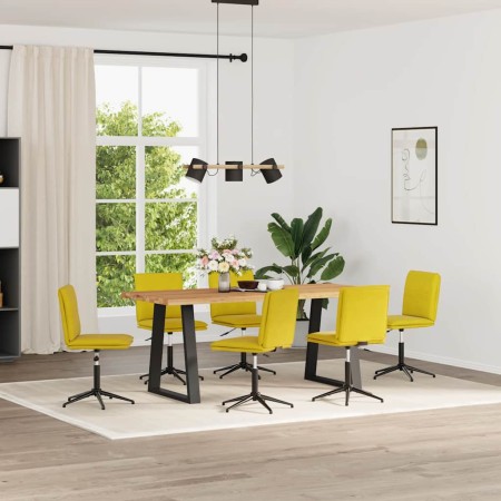 Sillas de comedor 6 unidades terciopelo amarillo de , Sillas de comedor - Ref: Foro24-3315704, Precio: 334,61 €, Descuento: %