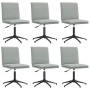 Sillas de comedor giratorias 6 uds terciopelo gris claro de , Sillas de comedor - Ref: Foro24-3315697, Precio: 337,51 €, Desc...