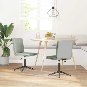 Sillas de comedor 2 unidades terciopelo gris claro de , Sillas de comedor - Ref: Foro24-3315367, Precio: 116,08 €, Descuento: %
