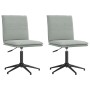 Sillas de comedor 2 unidades terciopelo gris claro de , Sillas de comedor - Ref: Foro24-3315367, Precio: 116,08 €, Descuento: %