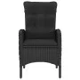 Mesa y sillas de jardín 3 piezas ratán sintético y vidrio negro de vidaXL, Conjuntos de jardín - Ref: Foro24-3058536, Precio:...