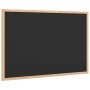 Pizarra con marco de madera maciza de pino negra 60x40 cm de , Tablones de anuncios - Ref: Foro24-4017411, Precio: 19,99 €, D...