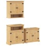 Juego de muebles de baño Corona 3 pzas madera maciza pino de , Muebles de baño - Ref: Foro24-3334639, Precio: 320,92 €, Descu...