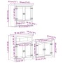 Juego de muebles de baño Corona 3 pzas madera maciza pino de , Muebles de baño - Ref: Foro24-3334639, Precio: 320,92 €, Descu...