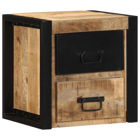 Mesita de noche madera maciza de mango 40x35x40 cm de , Mesitas de noche - Ref: Foro24-4015953, Precio: 90,97 €, Descuento: %