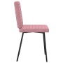 Sillas de comedor 6 unidades terciopelo rosa de , Sillas de comedor - Ref: Foro24-3315530, Precio: 248,76 €, Descuento: %
