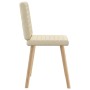 Sillas de comedor 6 unidades tela color crema de , Sillas de comedor - Ref: Foro24-3315551, Precio: 299,62 €, Descuento: %