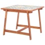 Mesa de comedor de jardín madera acacia superficie azulejos de , Mesas de jardín - Ref: Foro24-46316, Precio: 214,27 €, Descu...