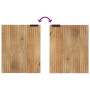 Conjunto de muebles de baño 4 piezas marrón madera maciza mango de , Muebles de baño - Ref: Foro24-3310008, Precio: 473,38 €,...