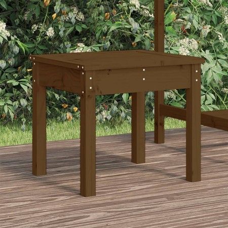 Banco de jardín madera maciza pino marrón miel 50x44x45 cm de vidaXL, Bancos de jardín - Ref: Foro24-823993, Precio: 35,97 €,...