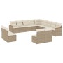 Set sofás de jardín con cojines 13 pzas ratán sintético beige en Conjuntos de jardín | Comprar online en Foru.es