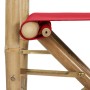 Sillas de director plegables 2 piezas bambú y tela roja de vidaXL, Sillas de jardín - Ref: Foro24-313031, Precio: 75,70 €, De...