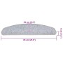 Alfombrilla escalera 20 uds gris claro 65x24x4 cm de , Alfombrillas para escalones - Ref: Foro24-3365792, Precio: 90,67 €, De...