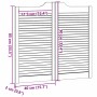 Puertas batientes diseño de lamas 2 par 90x80cm madera pino de , Puertas para el hogar - Ref: Foro24-4107127, Precio: 81,22 €...