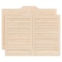 Puertas batientes diseño de lamas 2 par 80x100cm madera pino de , Puertas para el hogar - Ref: Foro24-4107131, Precio: 88,23 ...