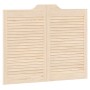 Puertas batientes diseño de lamas 2 par 80x100cm madera pino de , Puertas para el hogar - Ref: Foro24-4107131, Precio: 88,23 ...
